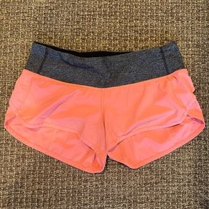 Lulu lemon pink speed up mid rise short